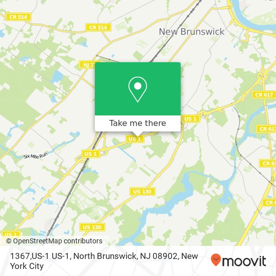 Mapa de 1367,US-1 US-1, North Brunswick, NJ 08902