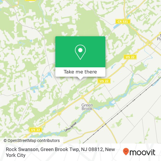 Rock Swanson, Green Brook Twp, NJ 08812 map