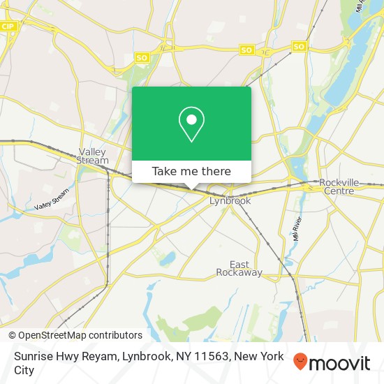 Mapa de Sunrise Hwy Reyam, Lynbrook, NY 11563