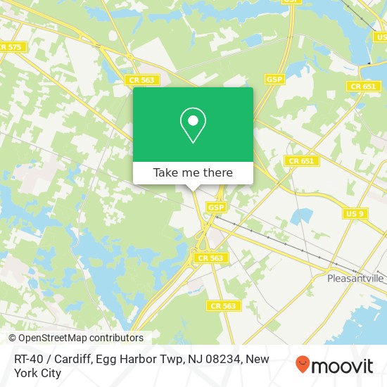 RT-40 / Cardiff, Egg Harbor Twp, NJ 08234 map