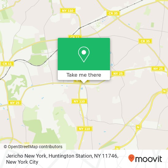 Mapa de Jericho New York, Huntington Station, NY 11746