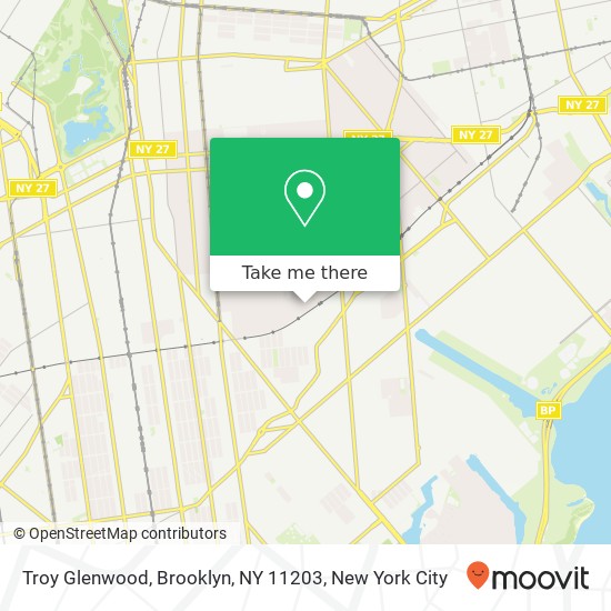 Mapa de Troy Glenwood, Brooklyn, NY 11203