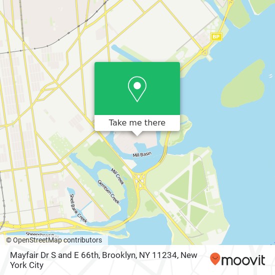 Mapa de Mayfair Dr S and E 66th, Brooklyn, NY 11234