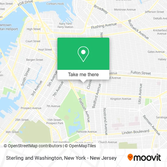 Sterling and Washington map