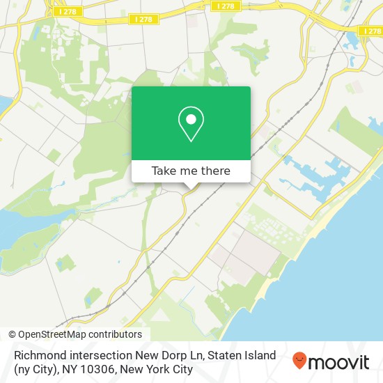Mapa de Richmond intersection New Dorp Ln, Staten Island (ny City), NY 10306