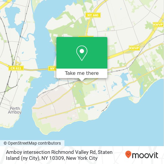 Amboy intersection Richmond Valley Rd, Staten Island (ny City), NY 10309 map