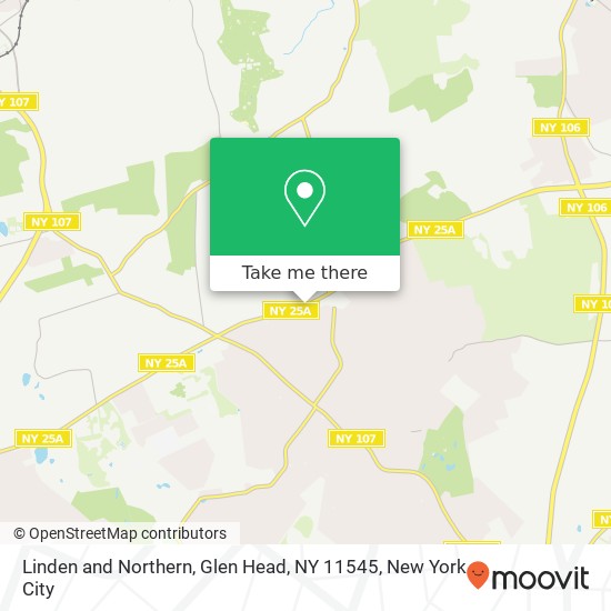 Mapa de Linden and Northern, Glen Head, NY 11545