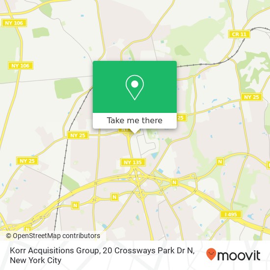 Mapa de Korr Acquisitions Group, 20 Crossways Park Dr N