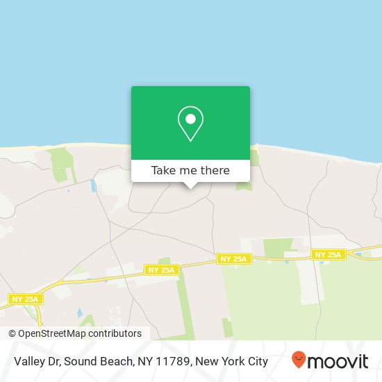 Mapa de Valley Dr, Sound Beach, NY 11789