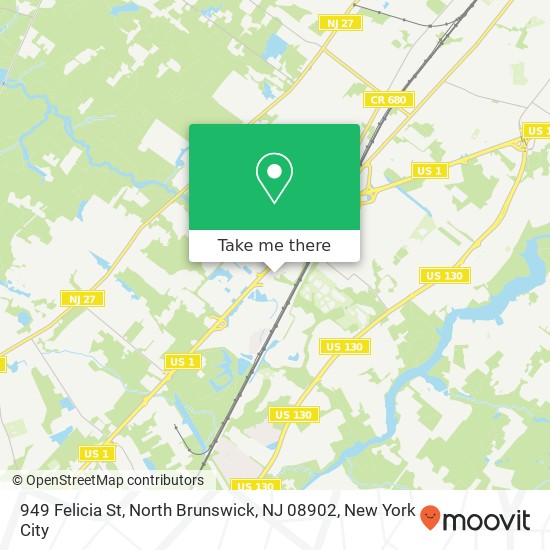 949 Felicia St, North Brunswick, NJ 08902 map