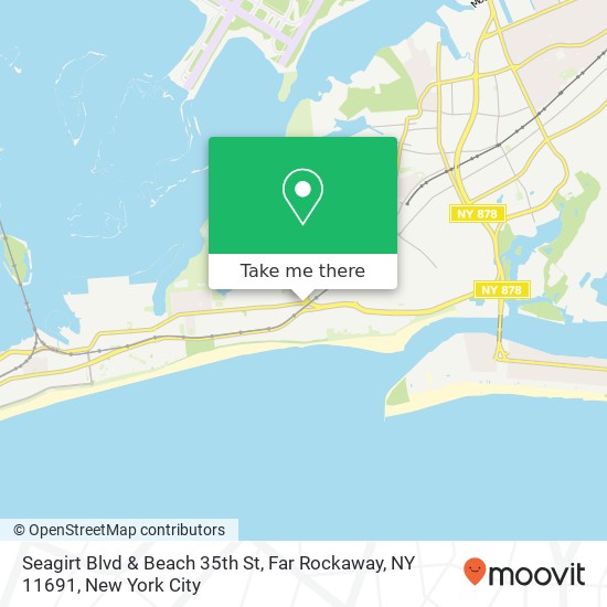 Mapa de Seagirt Blvd & Beach 35th St, Far Rockaway, NY 11691