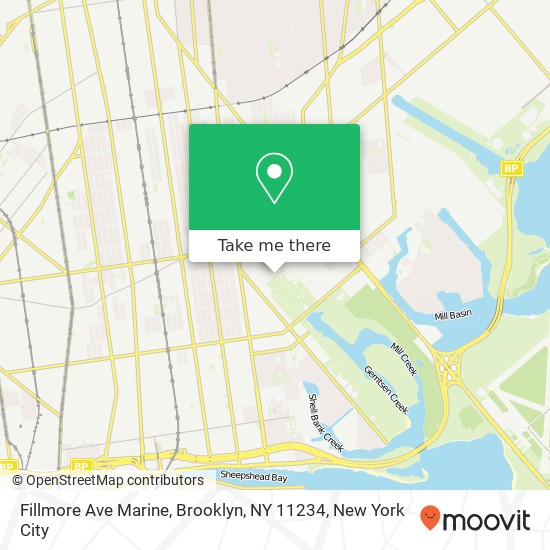 Mapa de Fillmore Ave Marine, Brooklyn, NY 11234