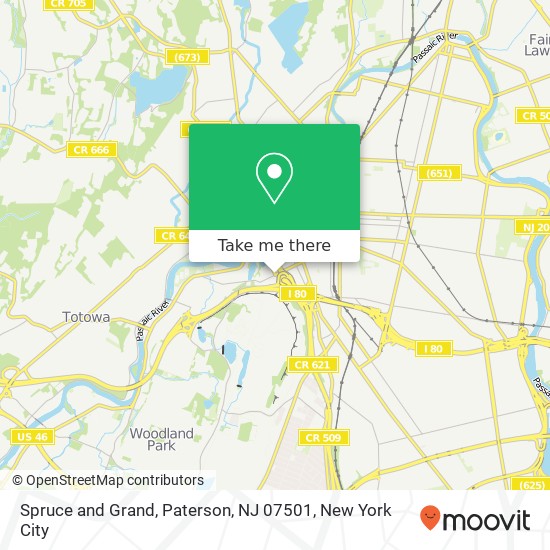 Mapa de Spruce and Grand, Paterson, NJ 07501