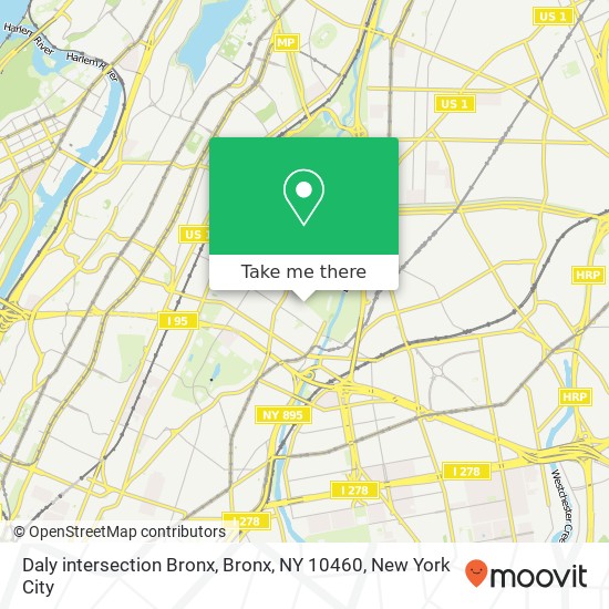 Mapa de Daly intersection Bronx, Bronx, NY 10460