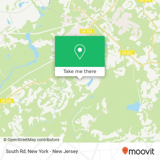 Mapa de South Rd, Mendham, NJ 07945