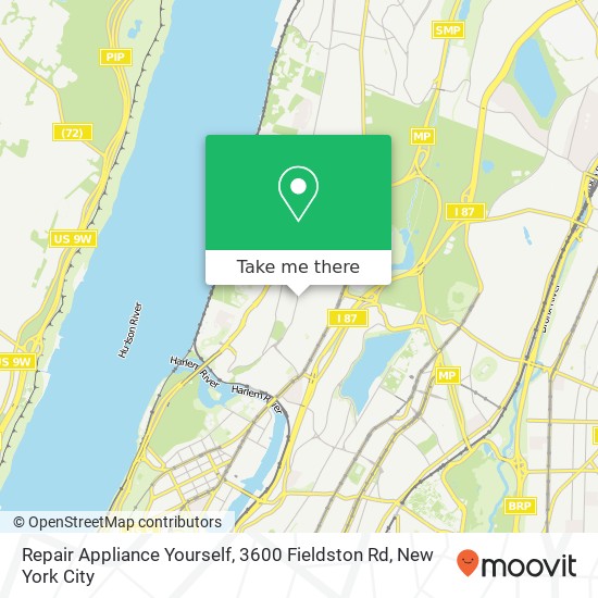 Repair Appliance Yourself, 3600 Fieldston Rd map