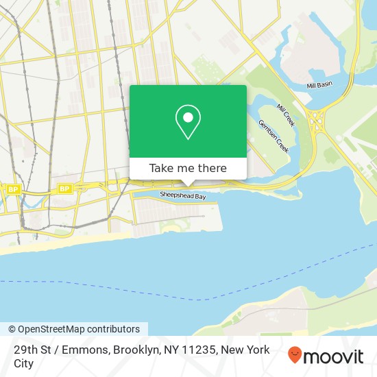 Mapa de 29th St / Emmons, Brooklyn, NY 11235