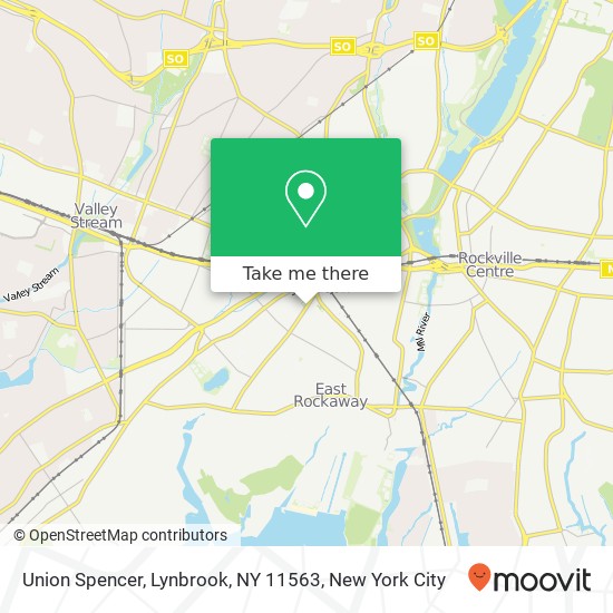 Mapa de Union Spencer, Lynbrook, NY 11563