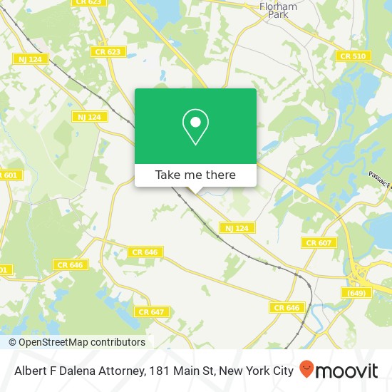 Albert F Dalena Attorney, 181 Main St map