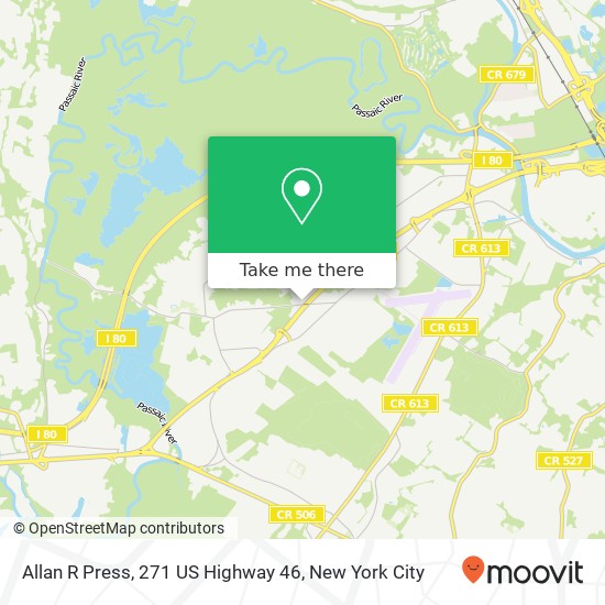 Mapa de Allan R Press, 271 US Highway 46