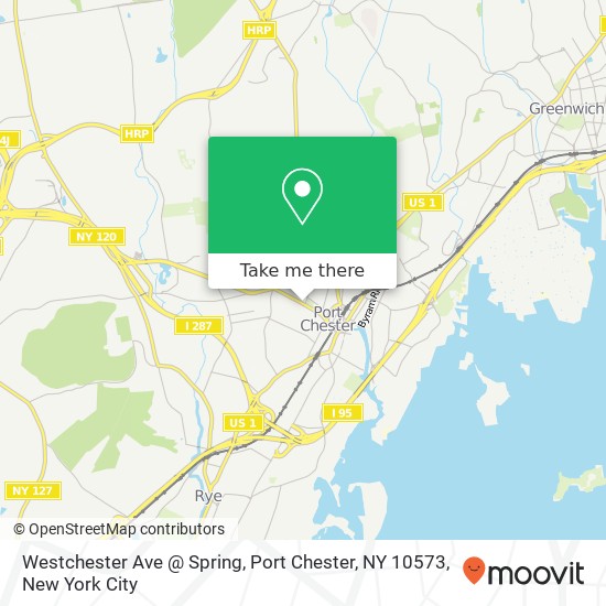 Mapa de Westchester Ave @ Spring, Port Chester, NY 10573