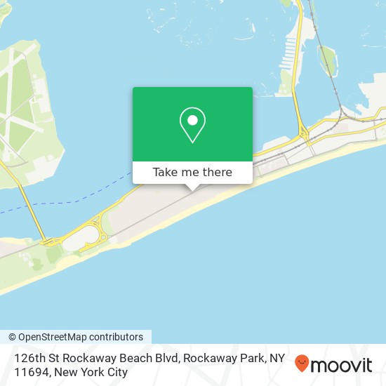 Mapa de 126th St Rockaway Beach Blvd, Rockaway Park, NY 11694
