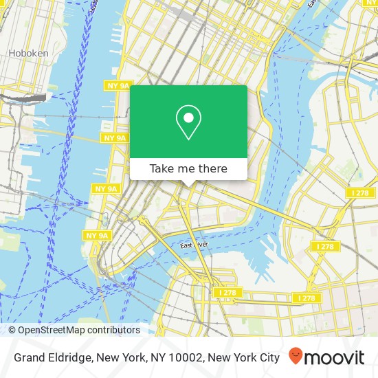 Mapa de Grand Eldridge, New York, NY 10002