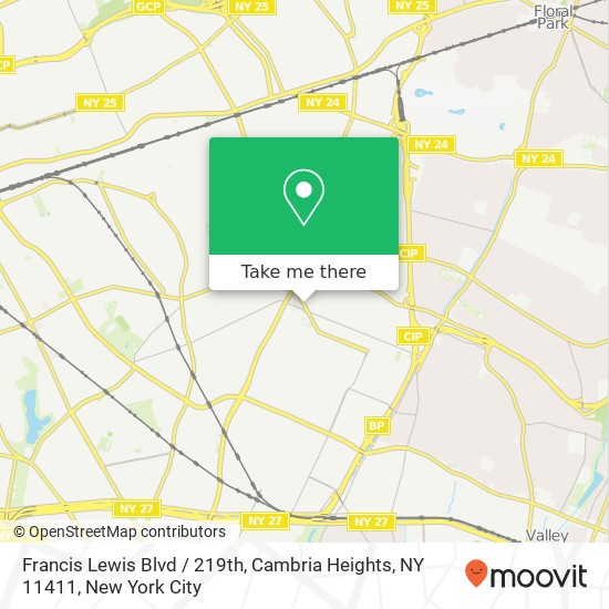 Francis Lewis Blvd / 219th, Cambria Heights, NY 11411 map
