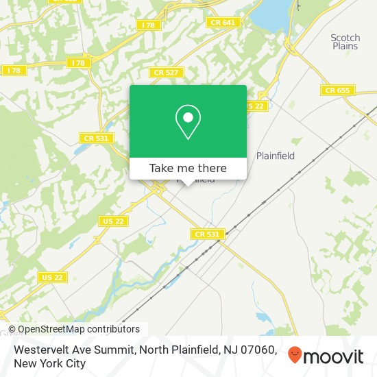 Mapa de Westervelt Ave Summit, North Plainfield, NJ 07060