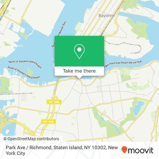 Park Ave / Richmond, Staten Island, NY 10302 map