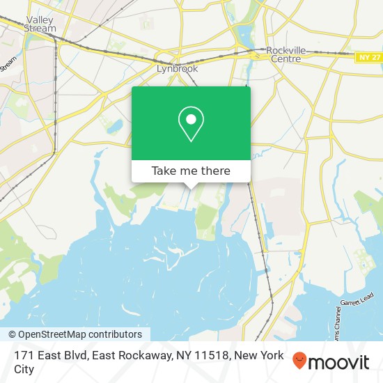 Mapa de 171 East Blvd, East Rockaway, NY 11518