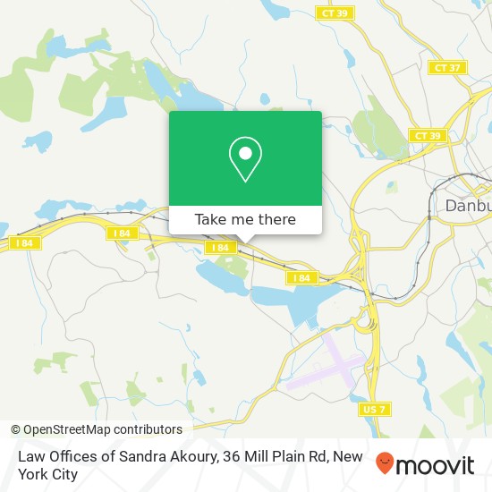 Law Offices of Sandra Akoury, 36 Mill Plain Rd map
