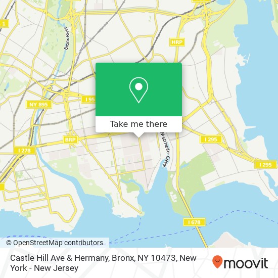 Castle Hill Ave & Hermany, Bronx, NY 10473 map