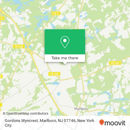 Gordons Wyncrest, Marlboro, NJ 07746 map