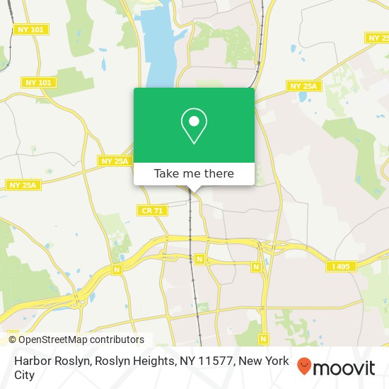 Mapa de Harbor Roslyn, Roslyn Heights, NY 11577