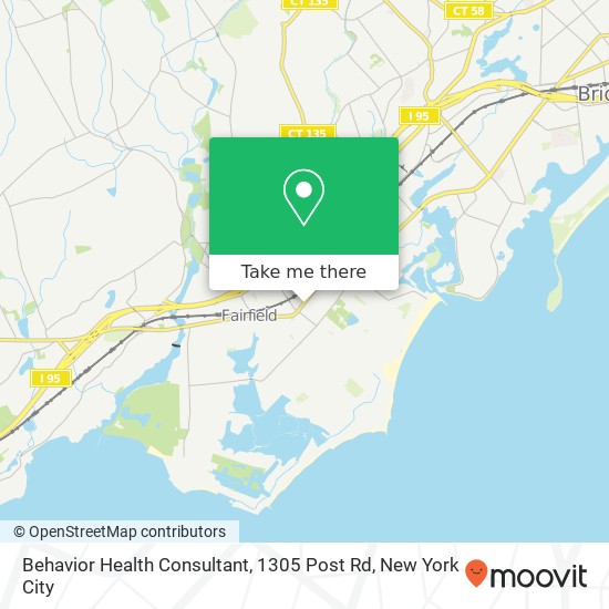 Mapa de Behavior Health Consultant, 1305 Post Rd