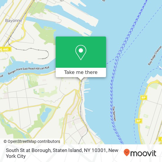 Mapa de South St at Borough, Staten Island, NY 10301