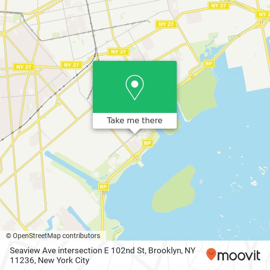 Mapa de Seaview Ave intersection E 102nd St, Brooklyn, NY 11236