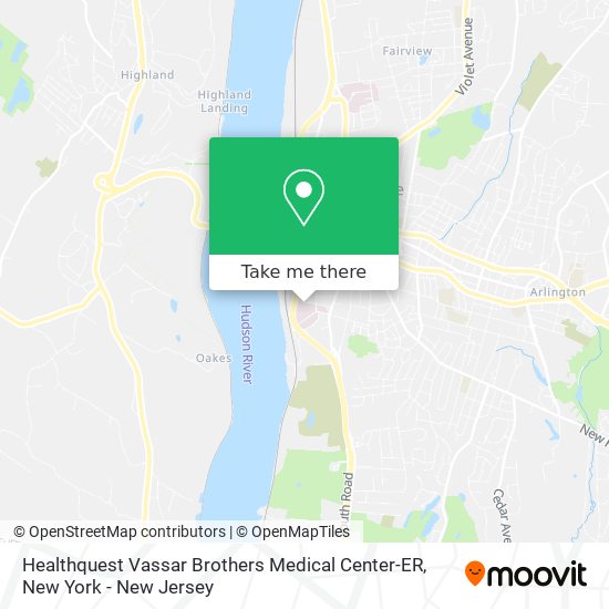 Healthquest Vassar Brothers Medical Center-ER map