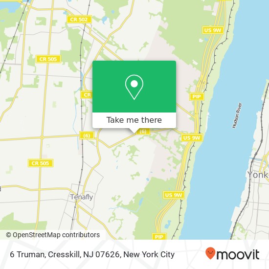 Mapa de 6 Truman, Cresskill, NJ 07626