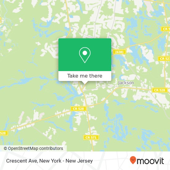 Mapa de Crescent Ave, Jackson, NJ 08527