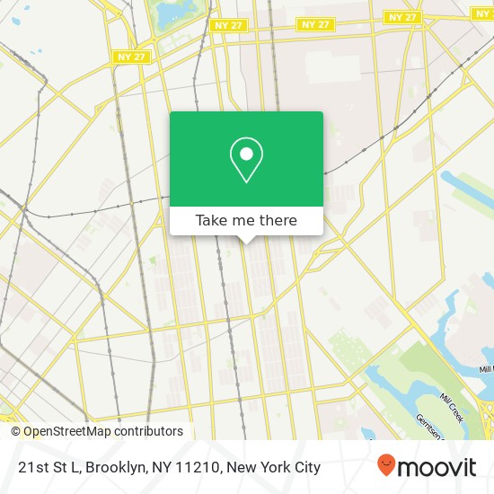 Mapa de 21st St L, Brooklyn, NY 11210