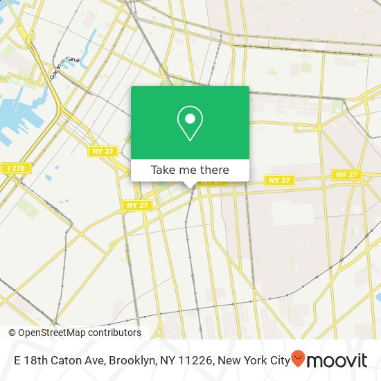 E 18th Caton Ave, Brooklyn, NY 11226 map