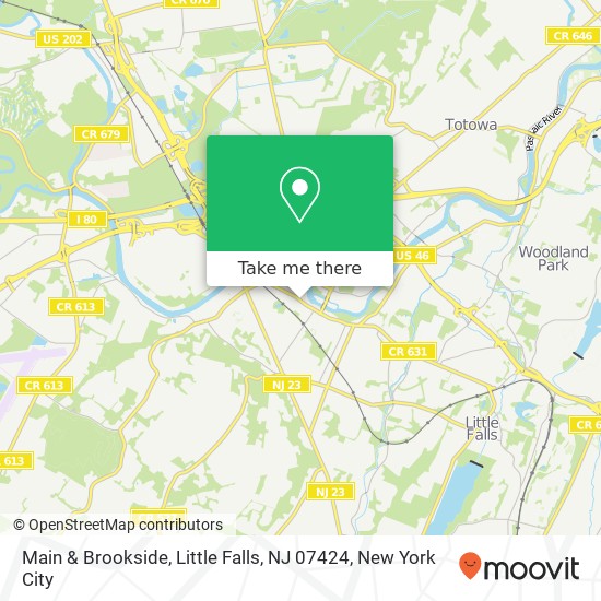 Mapa de Main & Brookside, Little Falls, NJ 07424