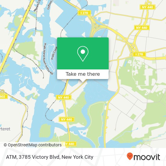 ATM, 3785 Victory Blvd map
