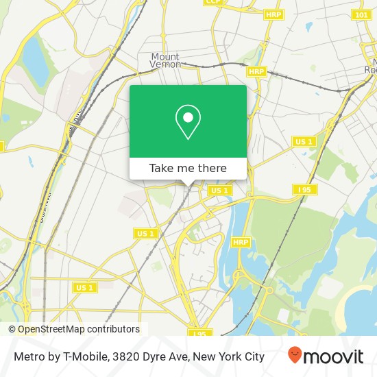 Mapa de Metro by T-Mobile, 3820 Dyre Ave