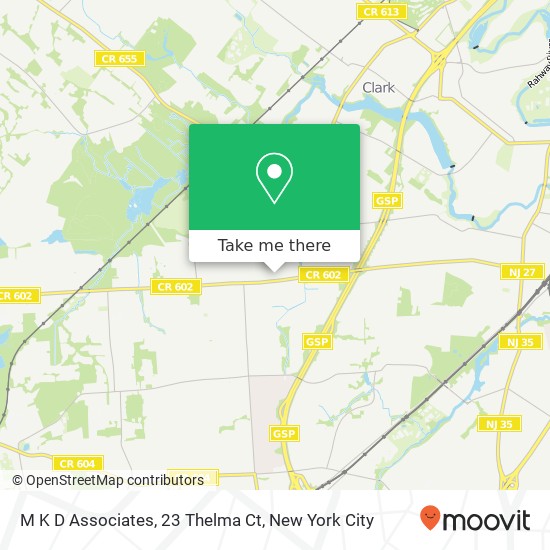 M K D Associates, 23 Thelma Ct map