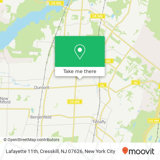 Lafayette 11th, Cresskill, NJ 07626 map