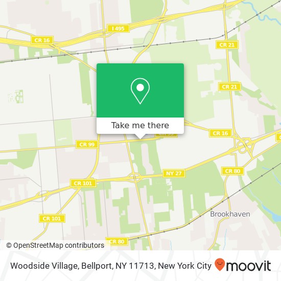 Woodside Village, Bellport, NY 11713 map