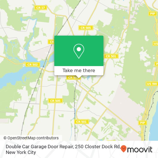 Mapa de Double Car Garage Door Repair, 250 Closter Dock Rd